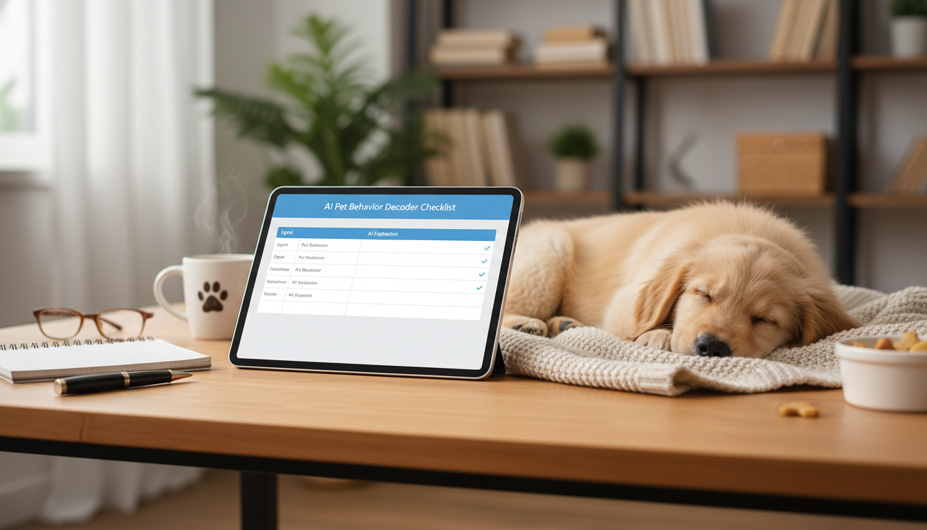 AI Pet Behavior Decoder Checklist: Read Signals & Train