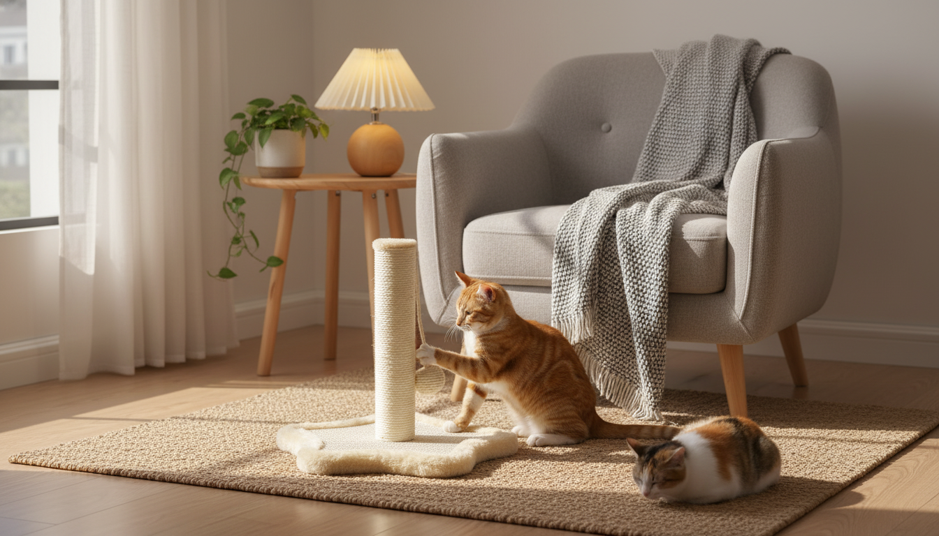 Compact Cat Scratching Post: Small-Space Setup Tips