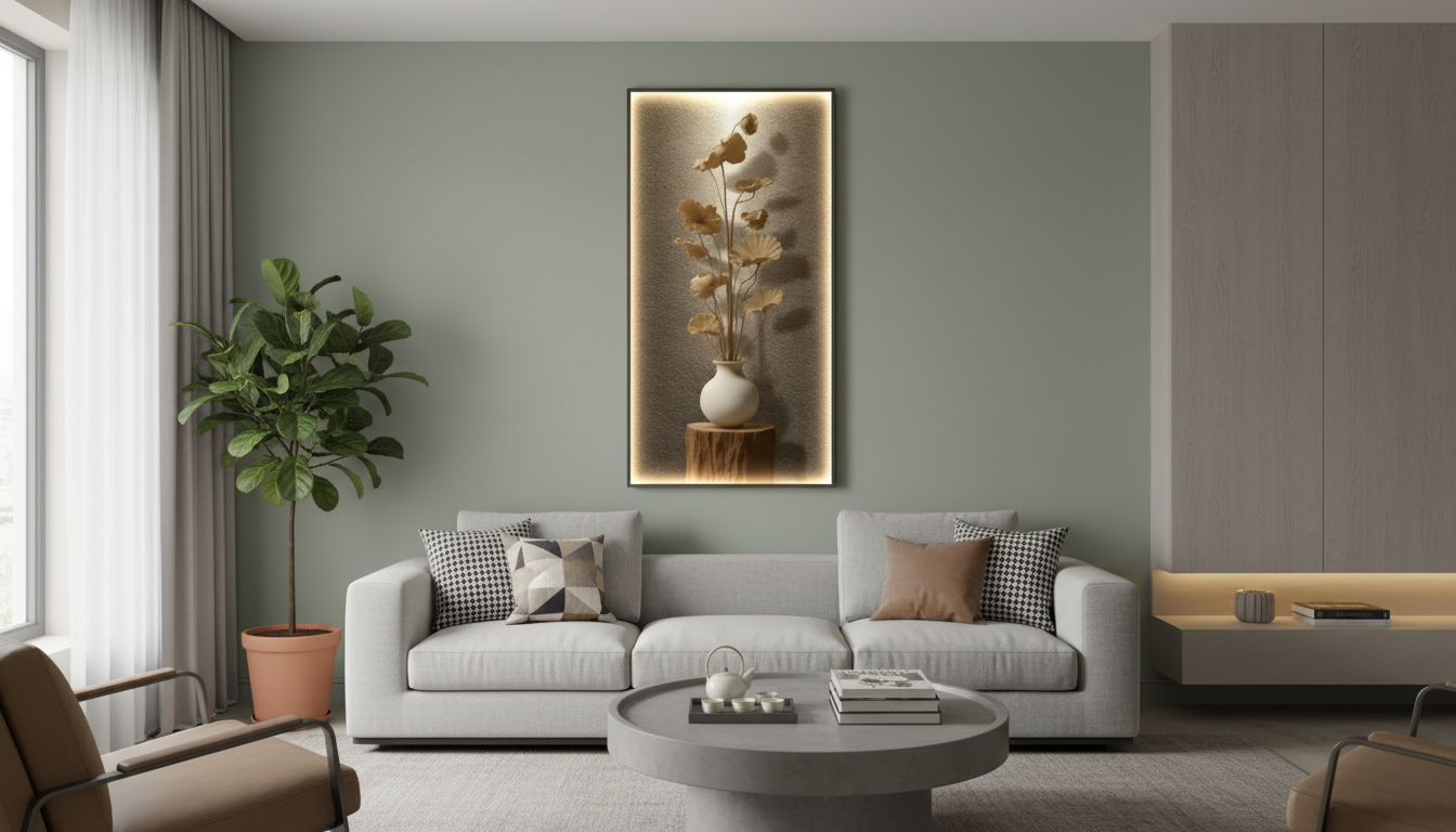 Modern Crystal LED Wall Art Lamp: Living Room & Bedroom