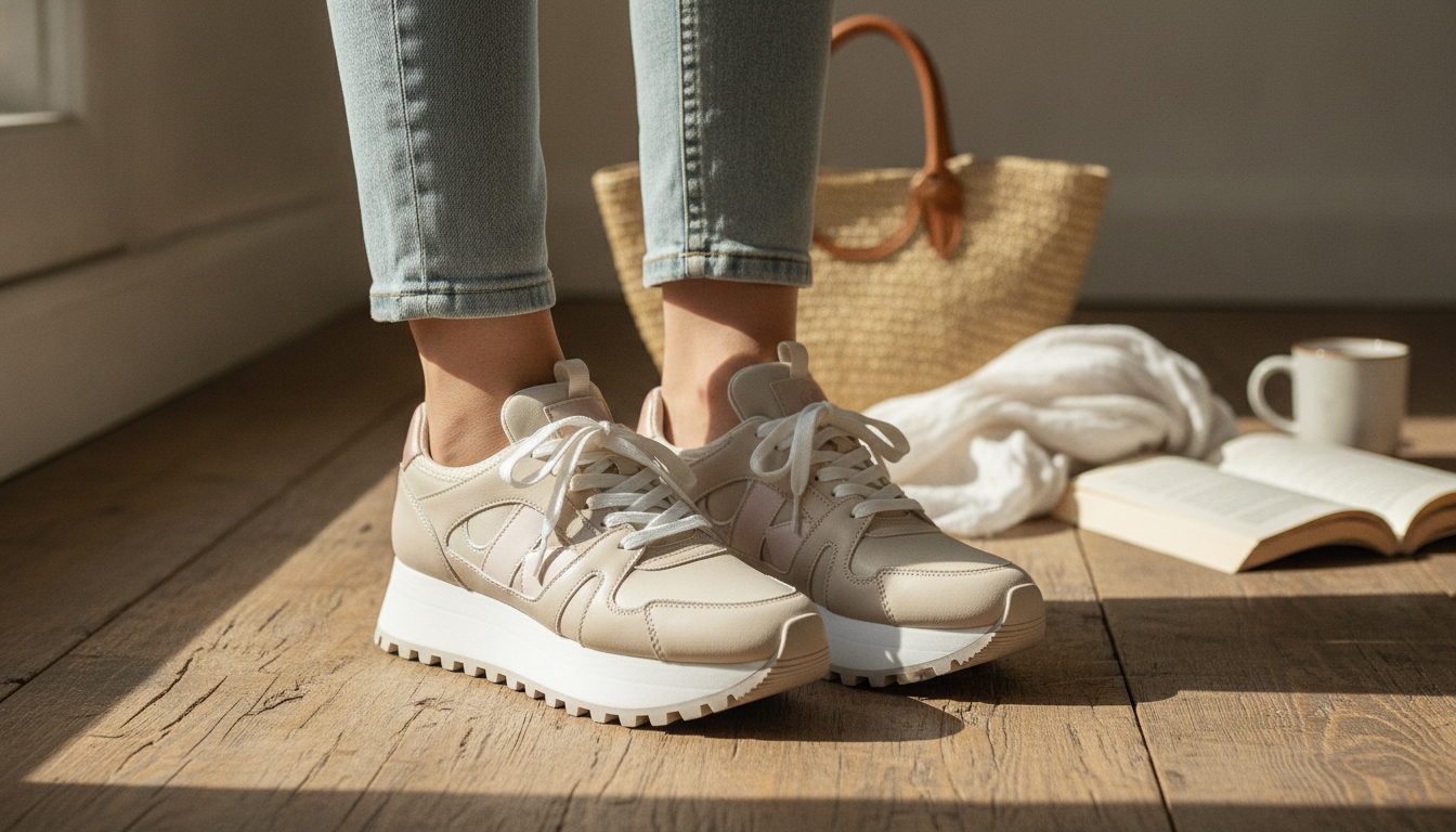 Calvin Klein Jeans Women’s Beige Sneakers: Fit & Style
