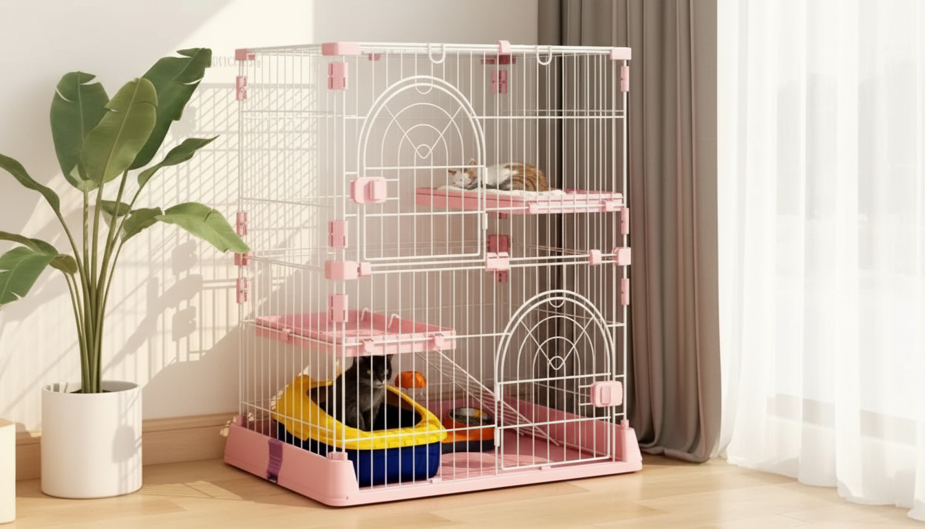 Luxury Multi-Layer Cat Villa for Indoor Climbing & Comfort