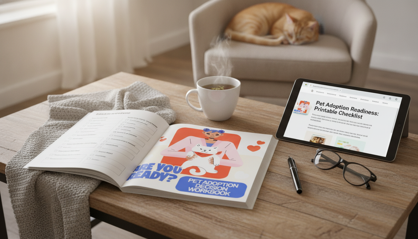 Pet Adoption Readiness Workbook: Printable Checklist