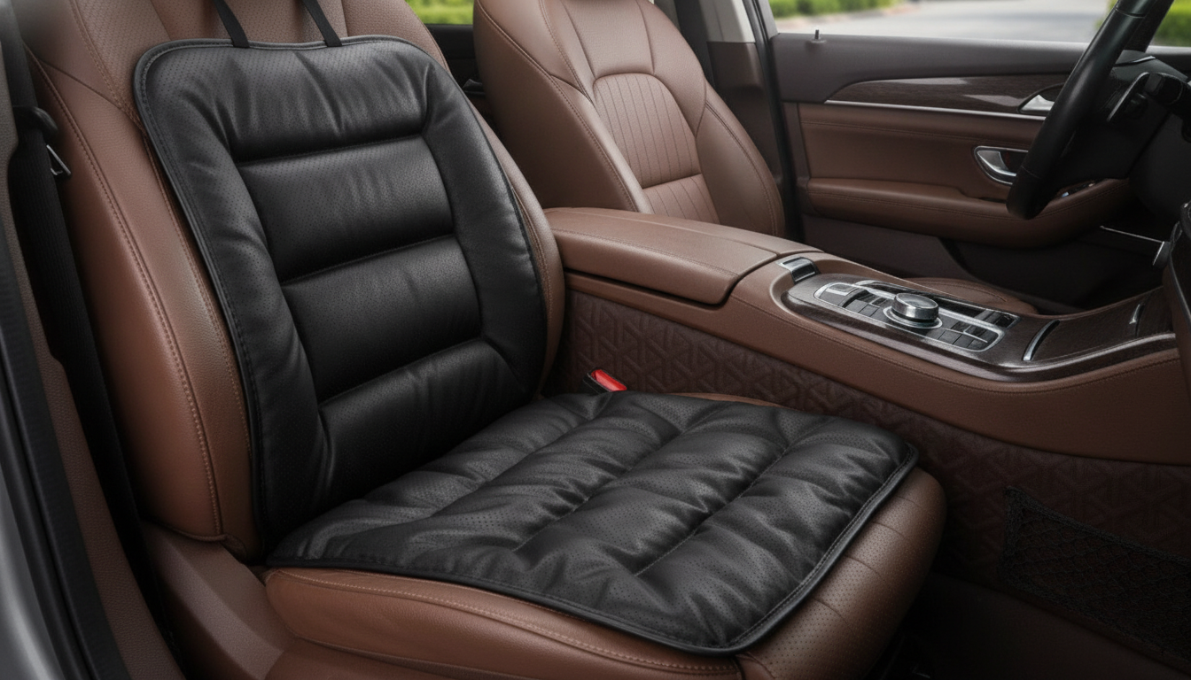 Universal Breathable PU Leather Seat Covers: No-Slip Fit