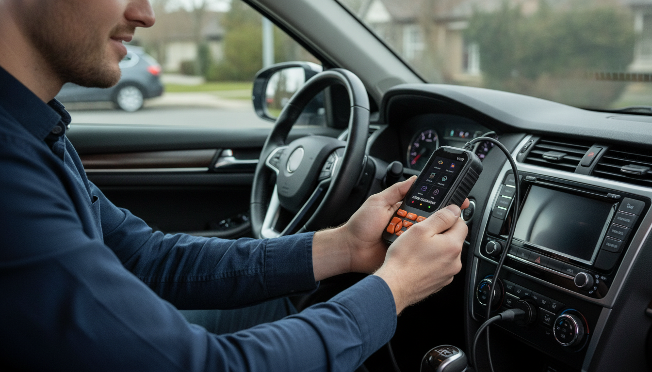 V520 OBD2 Scanner: Live Data + Cloud Printing Reports