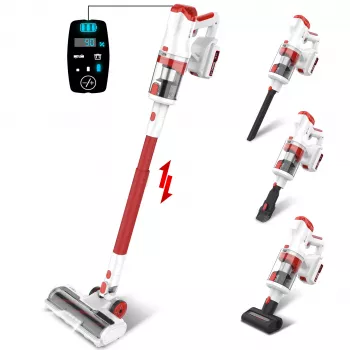 300W Cordless Stick Vacuum with LED Display: Fast Cleanup